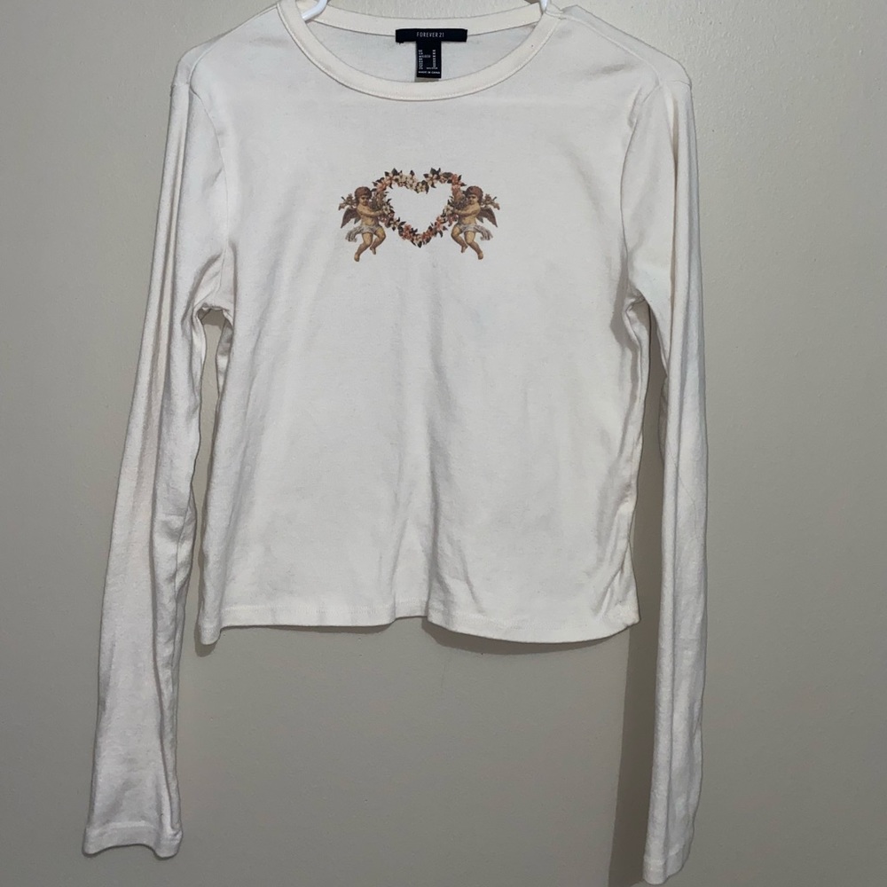 Flower Heart & Angels Long Sleeve